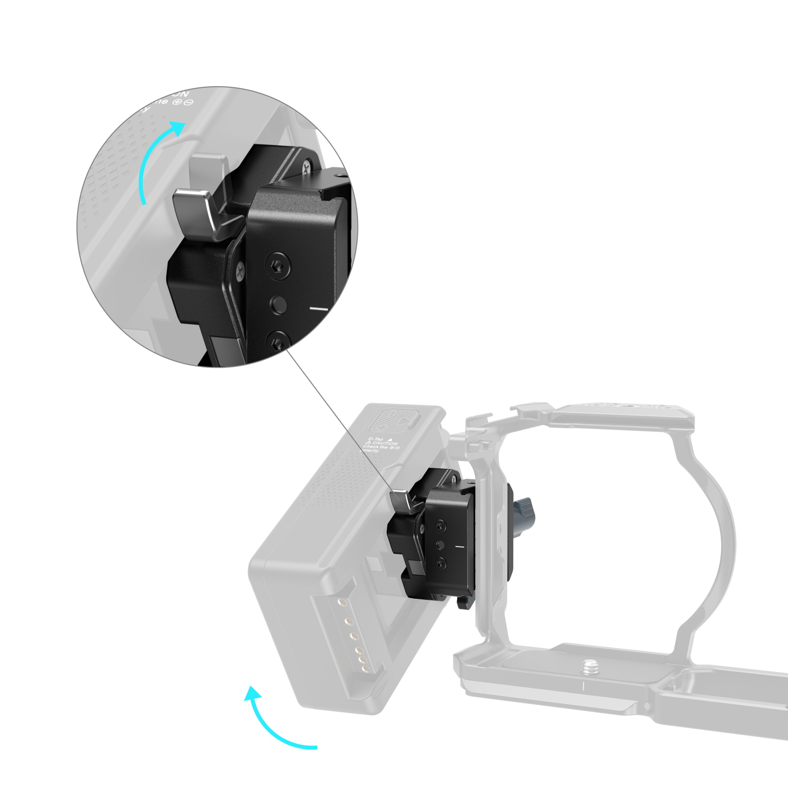 SmallRig 5690 Arca Swiss V-Mount Batarya Bağlantı Plakası